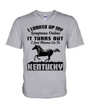 Turn out i just need to go to Kentucky V-Neck T-Shirt tile