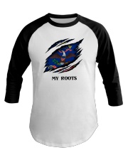 Flag North Dakota My Roots Baseball Tee tile