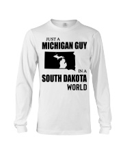 MICHIGAN GUY IN SOUTH DAKOTA Long Sleeve Tee tile