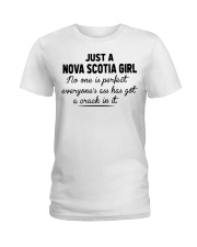 Nova Scotia Girl - No One Is Perfect Ladies T-Shirt tile