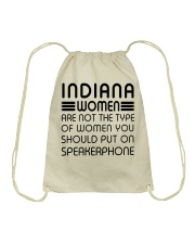Should put on speakerphone not Indiana women Drawstring Bag tile