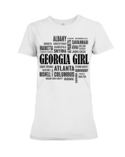 Georgia girl cities Premium Fit Ladies Tee tile