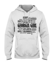 Georgia girl cities Hooded Sweatshirt tile
