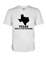 Texas It's Not For Everyone V-Neck T-Shirt tile