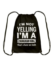 I'M A CANADIAN GIRL Drawstring Bag tile