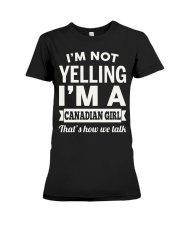 I'M A CANADIAN GIRL Premium Fit Ladies Tee tile