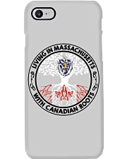 LIVING IN MASSACHUSETTS CANADIAN ROOTS Phone Case tile