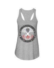 LIVING IN MASSACHUSETTS CANADIAN ROOTS Ladies Flowy Tank tile