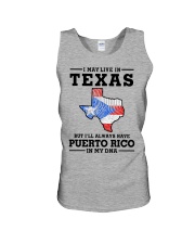 LIVE IN TEXAS PUERTO RICO IN MY DNA Unisex Tank tile