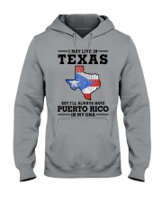 LIVE IN TEXAS PUERTO RICO IN MY DNA Hooded Sweatshirt tile