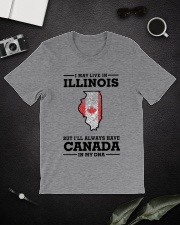 LIVE IN ILLINOIS CANADA IN MY DNA Classic T-Shirt lifestyle-mens-crewneck-front-16