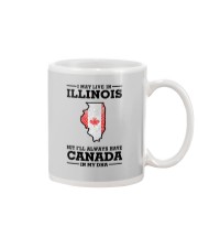 LIVE IN ILLINOIS CANADA IN MY DNA Mug tile
