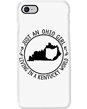 OHIO GIRL LIVING IN KENTUCKY Phone Case tile