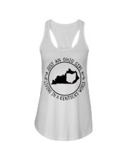 OHIO GIRL LIVING IN KENTUCKY Ladies Flowy Tank tile