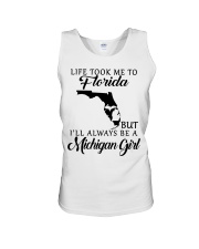 LIFE TOOK TO FLORIDA BE A MICHIGAN GIRL Unisex Tank tile