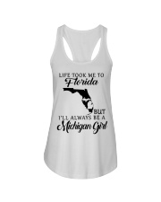 LIFE TOOK TO FLORIDA BE A MICHIGAN GIRL Ladies Flowy Tank tile