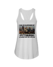 Pittsburgh Only Place Lives In Me Ladies Flowy Tank tile