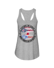 LIVING IN OHIO WITH PUERTO RICAN ROOTS Ladies Flowy Tank tile
