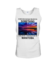 Should Be In Manitoba Unisex Tank tile
