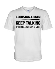 Louisiana Man - I'm Diagnosing V-Neck T-Shirt tile