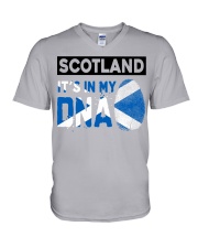 Scotland It's In My DNA V-Neck T-Shirt tile