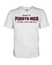 Made In Puerto Rico A Long Long Time Ago V-Neck T-Shirt tile