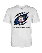 Don't Forget Your Roots - Utah V-Neck T-Shirt tile