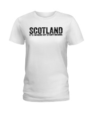 Scotland - My Story Begins Ladies T-Shirt tile