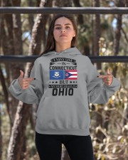 LIVE IN CONNECTICUT BUT BEGAN IN OHIO Hooded Sweatshirt apparel-hooded-sweatshirt-lifestyle-05