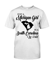 MICHIGAN GIRL IN SOUTH CAROLINA Classic T-Shirt tile