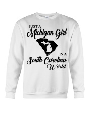 MICHIGAN GIRL IN SOUTH CAROLINA Crewneck Sweatshirt tile