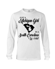 MICHIGAN GIRL IN SOUTH CAROLINA Long Sleeve Tee tile