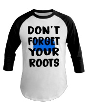 South Dakota Map Don't Forget Your Roots Baseball Tee tile