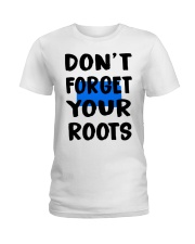 South Dakota Map Don't Forget Your Roots Ladies T-Shirt tile