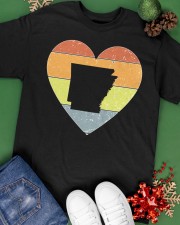Arkansas - Heart Vintage Classic T-Shirt apparel-classic-tshirt-lifestyle-back-69