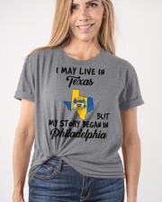 Began In Philadelphia - Live In Texas Classic T-Shirt apparel-classic-tshirt-lifestyle-front-101