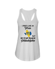 Began In Philadelphia - Live In Texas Ladies Flowy Tank tile