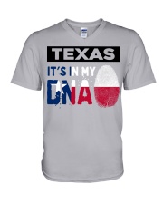 Texas It's In My DNA V-Neck T-Shirt tile