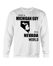 MICHIGAN GUY IN NEVADA Crewneck Sweatshirt tile