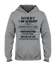 Taken By A Freaking - Connecticut Girl Hooded Sweatshirt front