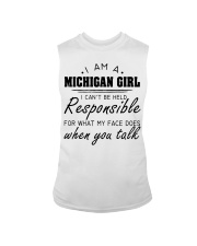 Michigan girl can't be held responsible Sleeveless Tee tile