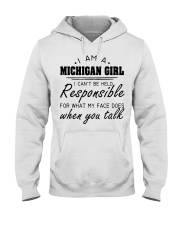 Michigan girl can't be held responsible Hooded Sweatshirt tile