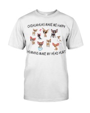 Chihuahuas Make Me Happy Classic T-Shirt tile