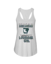 Louisiana Girl Life Took Me To Arkansas Ladies Flowy Tank tile