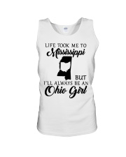 OHIO GIRL LIFE TOOK ME TO MISSISSIPPI Unisex Tank tile