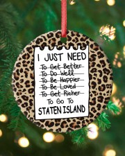 I Just Need To Go To Staten Island Circle ornament - single (porcelain) custom-circle-ornament-single-porcelain-lifestyle-11