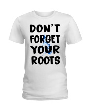 Philippines Map Don't Forget Your Roots Ladies T-Shirt tile