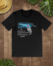 PUERTO RICO FLORIDA LOVE BRINGS YOU HOME Classic T-Shirt lifestyle-mens-crewneck-front-18