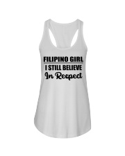 Filipino Girl I Still Believe In Respect Ladies Flowy Tank tile