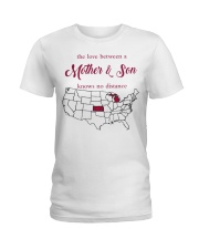 THE LOVE MOTHER AND SON MICHIGAN KANSAS Ladies T-Shirt tile